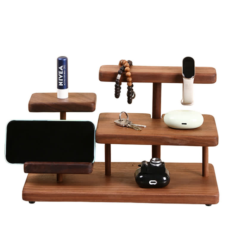 Wooden Multi-layer Desktop Shelf - image 1