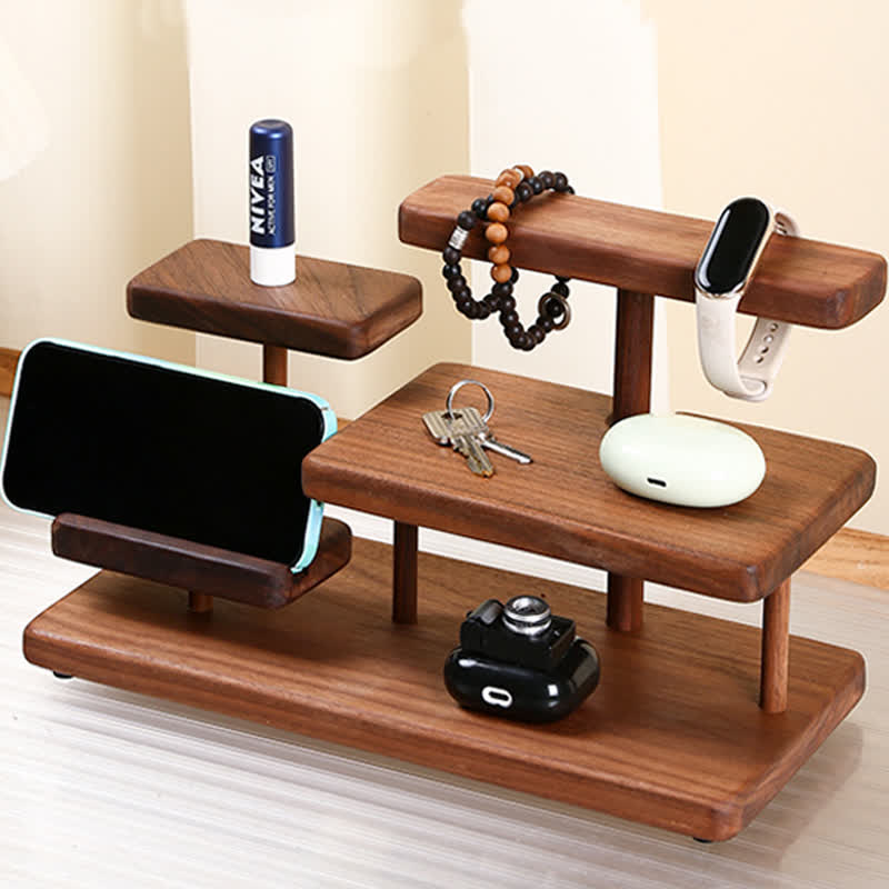 Wooden Multi-layer Desktop Shelf - image 5