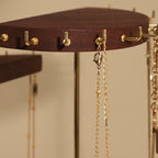 Black Walnut Wood Rotating Jewelry Stand - image 9