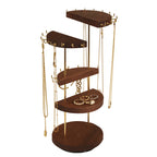 Black Walnut Wood Rotating Jewelry Stand - image 1