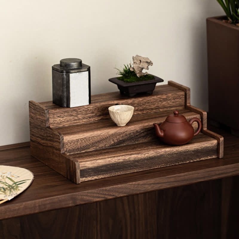 Adjustable Expandable Walnut Desktop Shelf Organizer - image 6