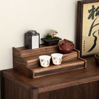 Adjustable Expandable Walnut Desktop Shelf Organizer - image 7