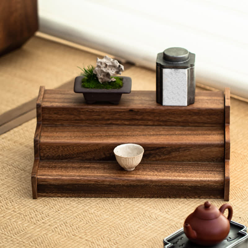 Adjustable Expandable Walnut Desktop Shelf Organizer - image 9