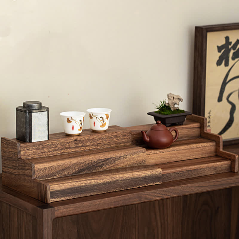 Adjustable Expandable Walnut Desktop Shelf Organizer - image 10