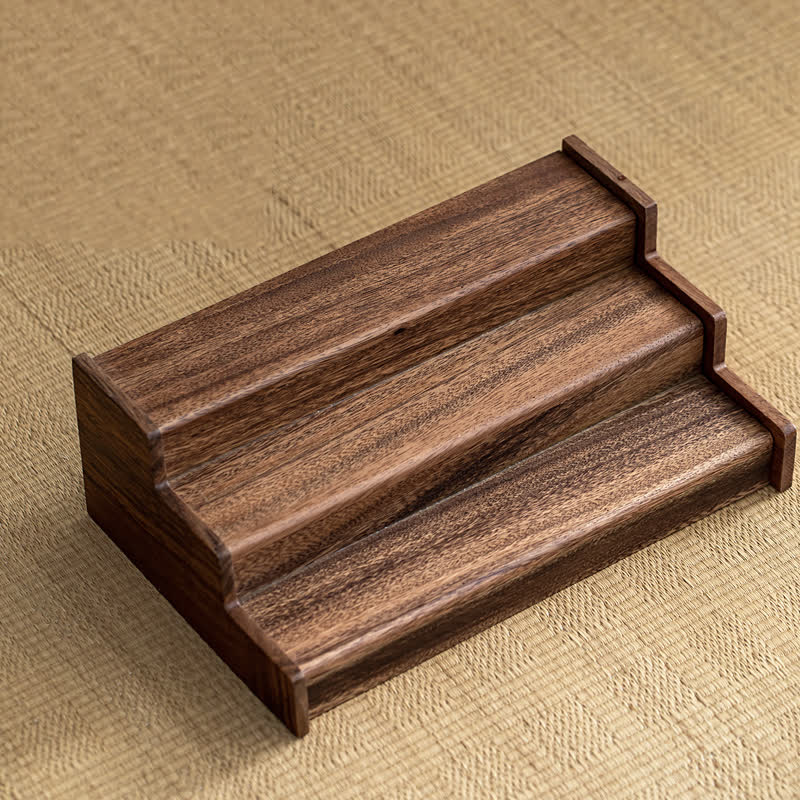 Adjustable Expandable Walnut Desktop Shelf Organizer