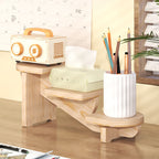 Wooden Desktop Multi-tier Organizer Plant Stand - image 3