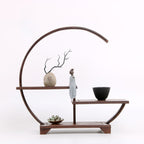 Oriental Style Solid Wood Display Rack - Brown - image 0