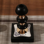 Copper Candle Holder Decorative Ornament - Black - image 3