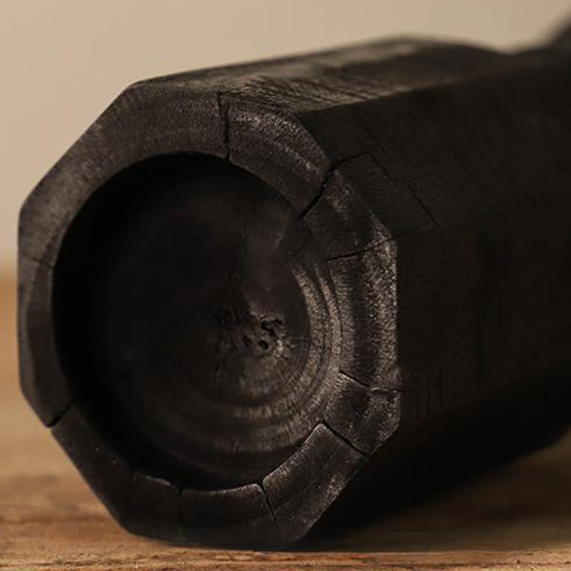 Vintage Solid Wood Candle Holder Decorative Ornament