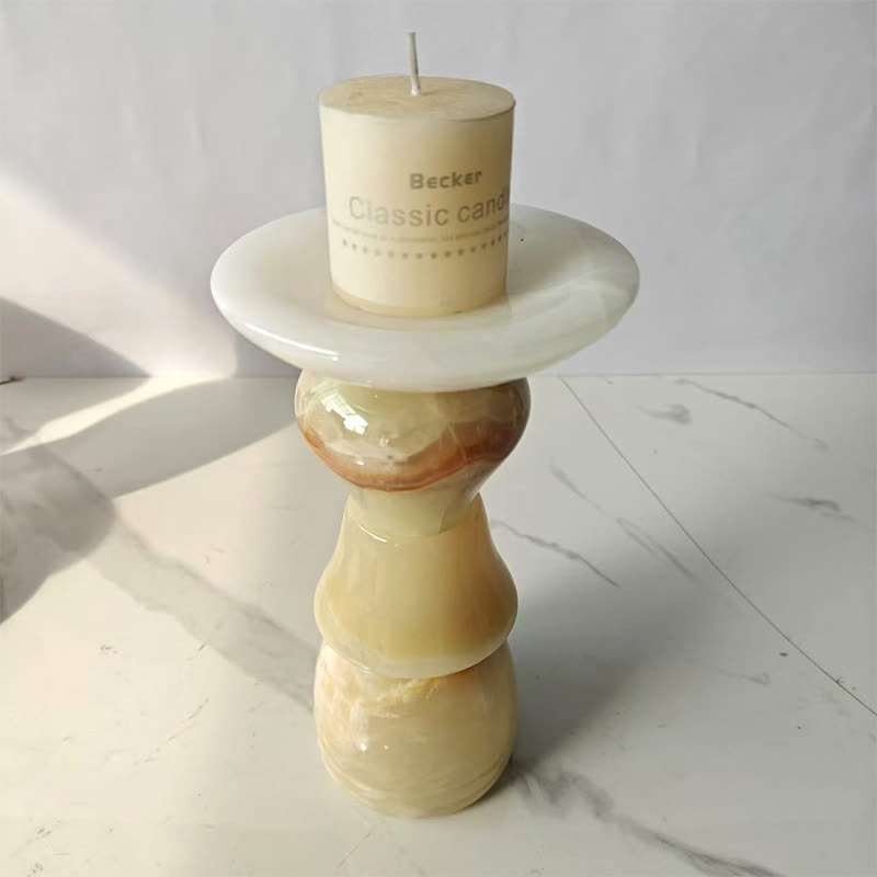 Modern Luxury Natural Stone Candle Holder