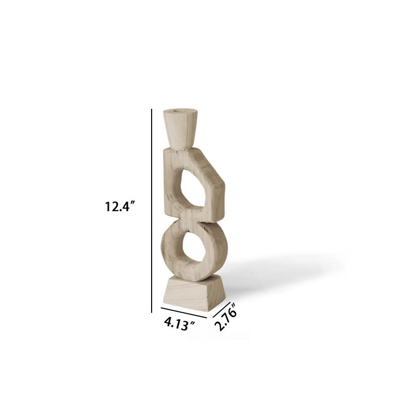 Luxury Geometric Abstract Candle Holder Ornament - Off-white - image 14