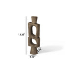 Luxury Geometric Abstract Candle Holder Ornament - Black - image 13