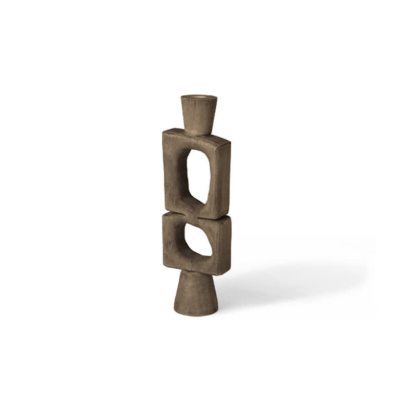 Luxury Geometric Abstract Candle Holder Ornament - image 1