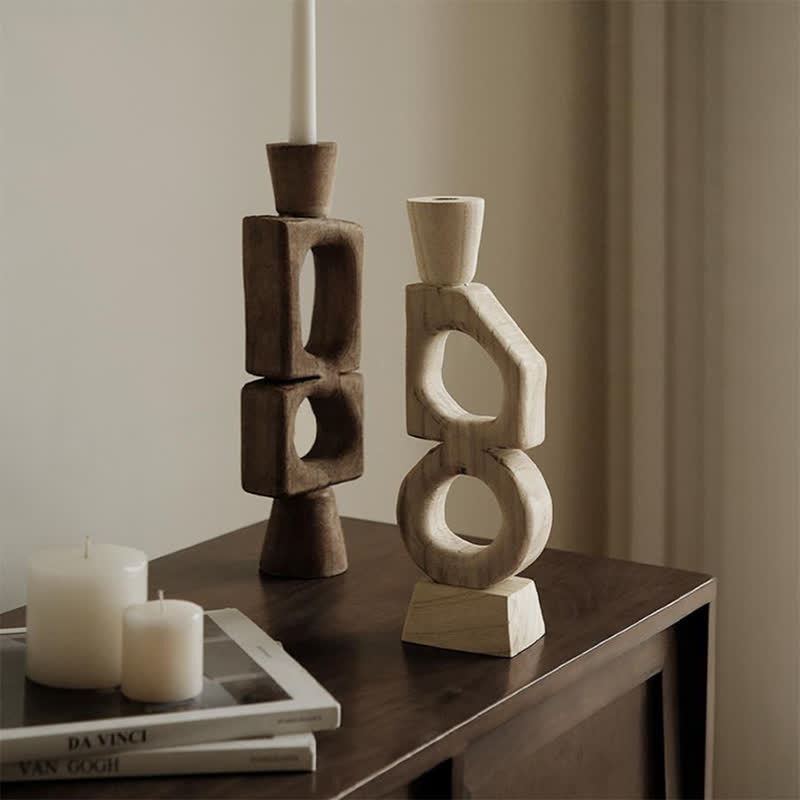 Luxury Geometric Abstract Candle Holder Ornament - image 0