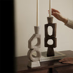 Luxury Geometric Abstract Candle Holder Ornament - image 3