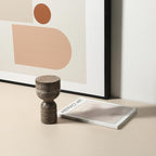 Artistic Cup-Shaped Marble Candle Holder Ornament - image 2