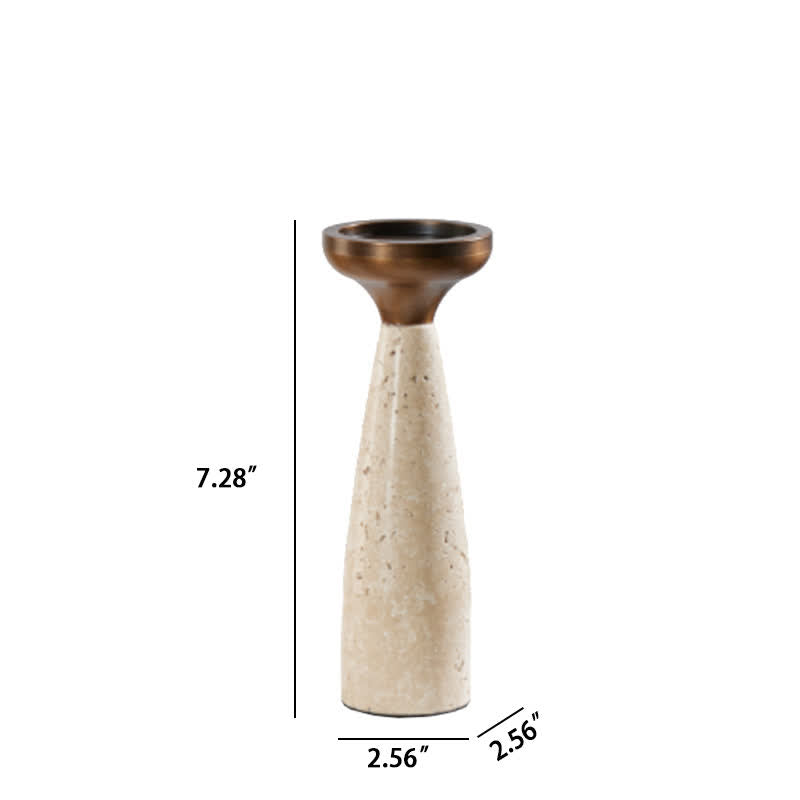Artistic Cup-Shaped Marble Candle Holder Ornament - image 2