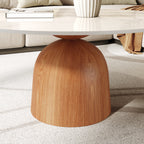 Farmhouse Round Coffee Table Solid Wood Side Table Living Room - image 5