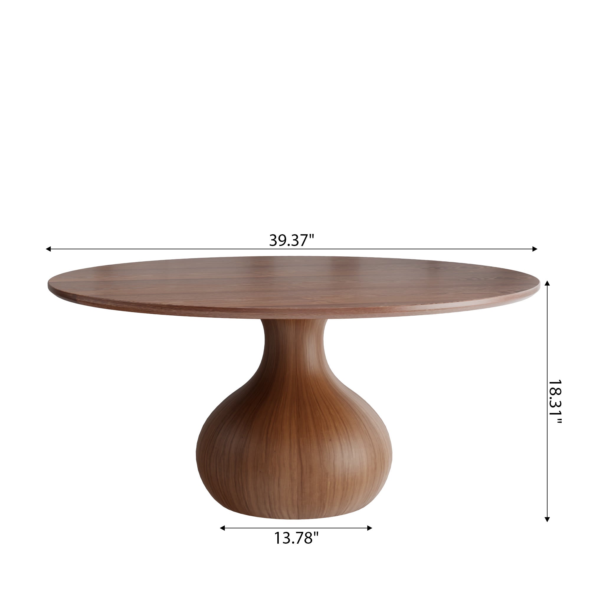 Mid-Century Modern Round Coffee Table For Living Room & Home Decor