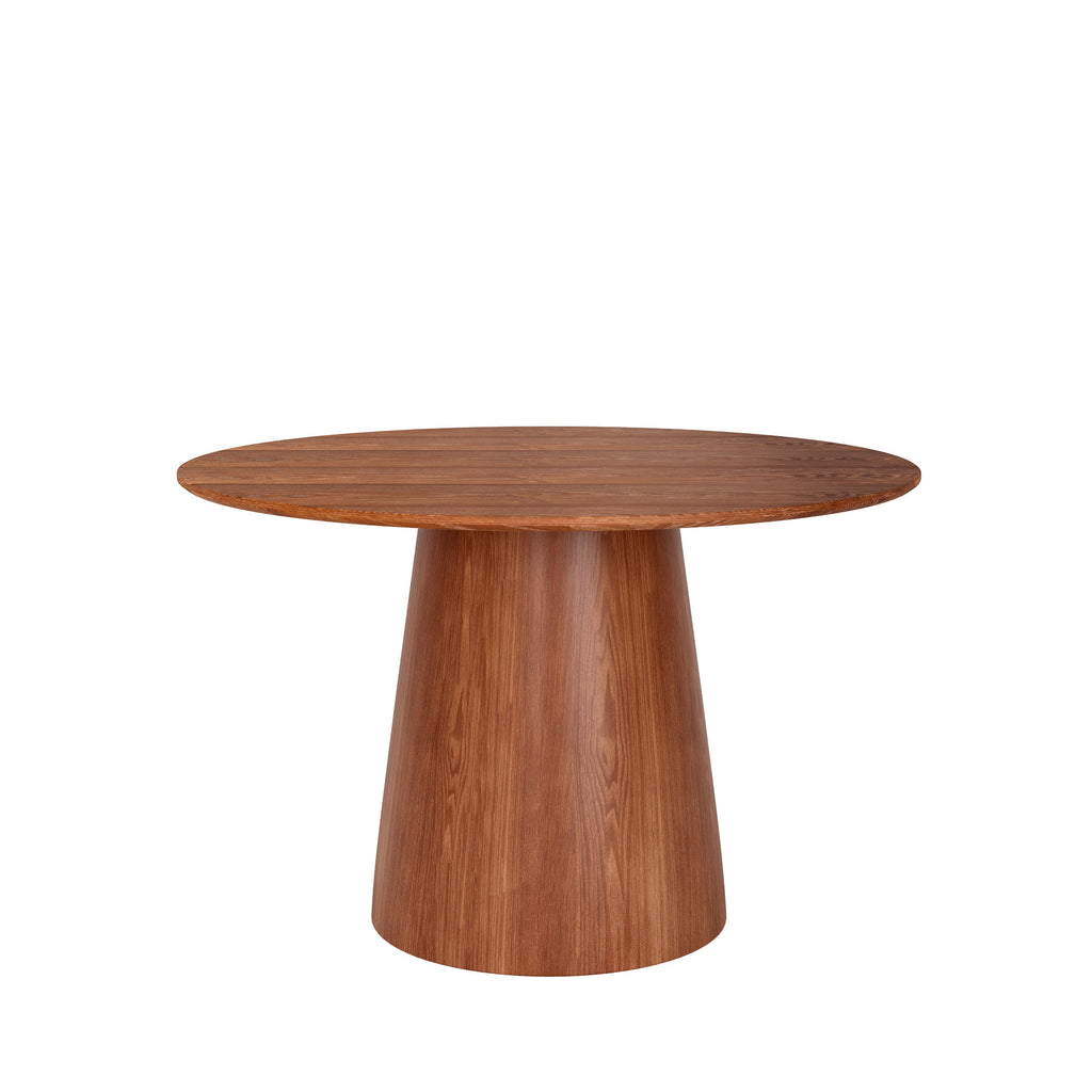 Round Black/Brown Sturdy Barrel Shape Dining Table Solid Wood Pedestal For 2-4 Person - image 7
