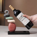 Ceramic Glass Wine Holder Ornament  - Red - image 0