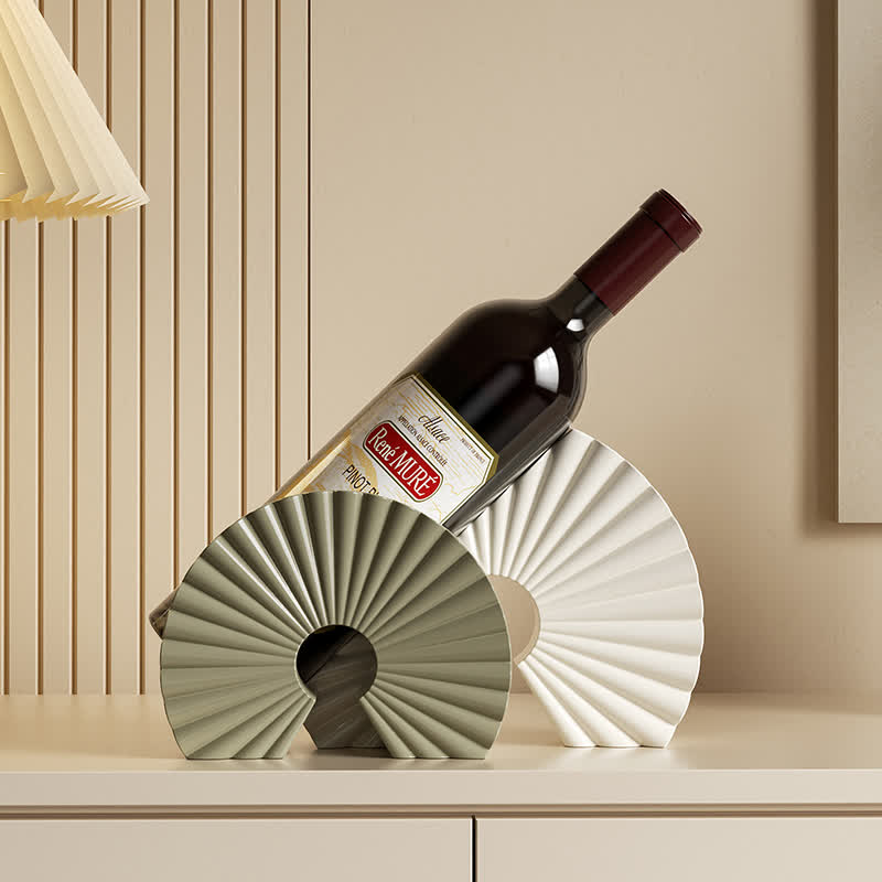 Modern Wine Holder Decorative Ornament - Pale Green - image 3