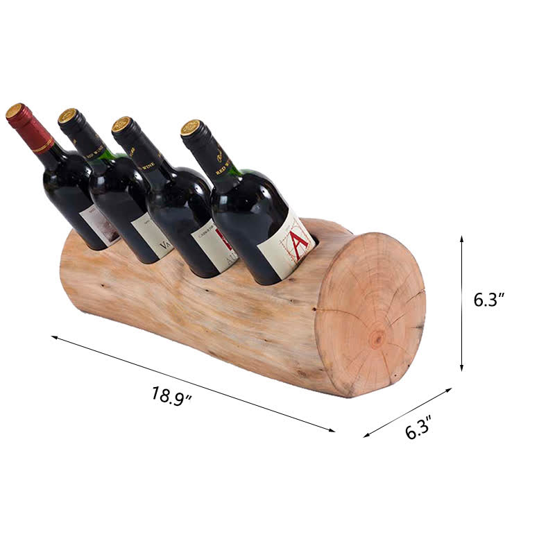 Tree-Inspired Wooden Wine Rack