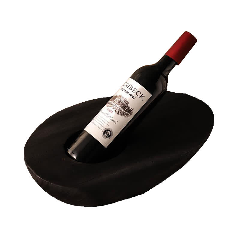 Slanted Wooden Wine Rack