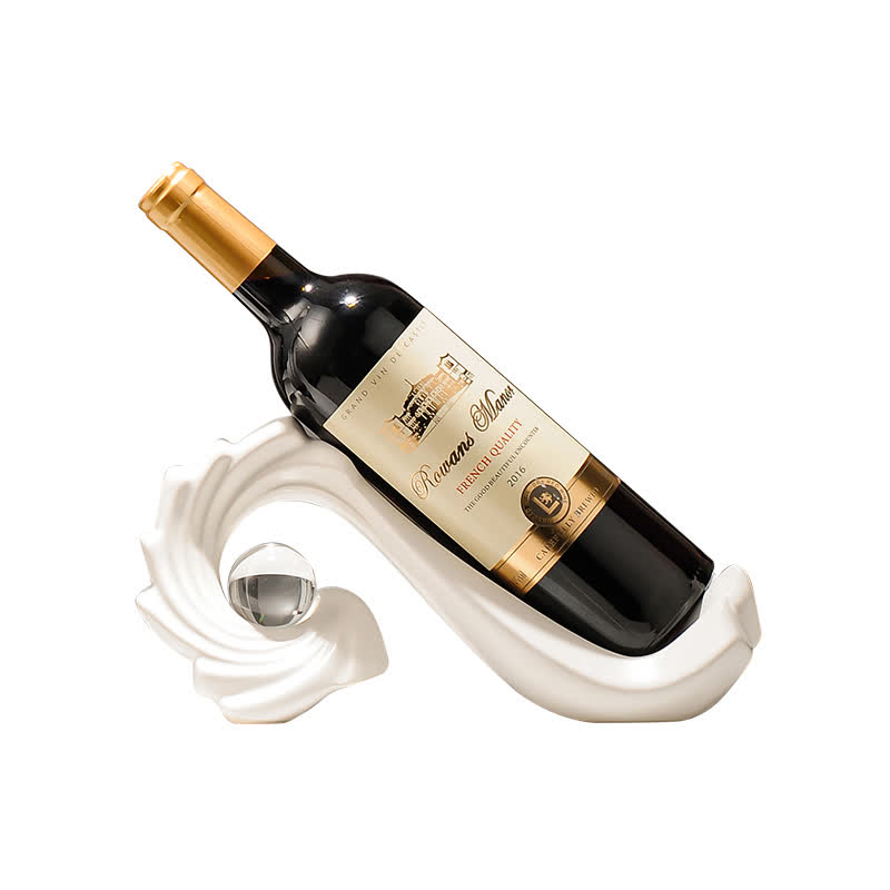 Ceramic Modern Slanted Wine Holder Ornament - image 1