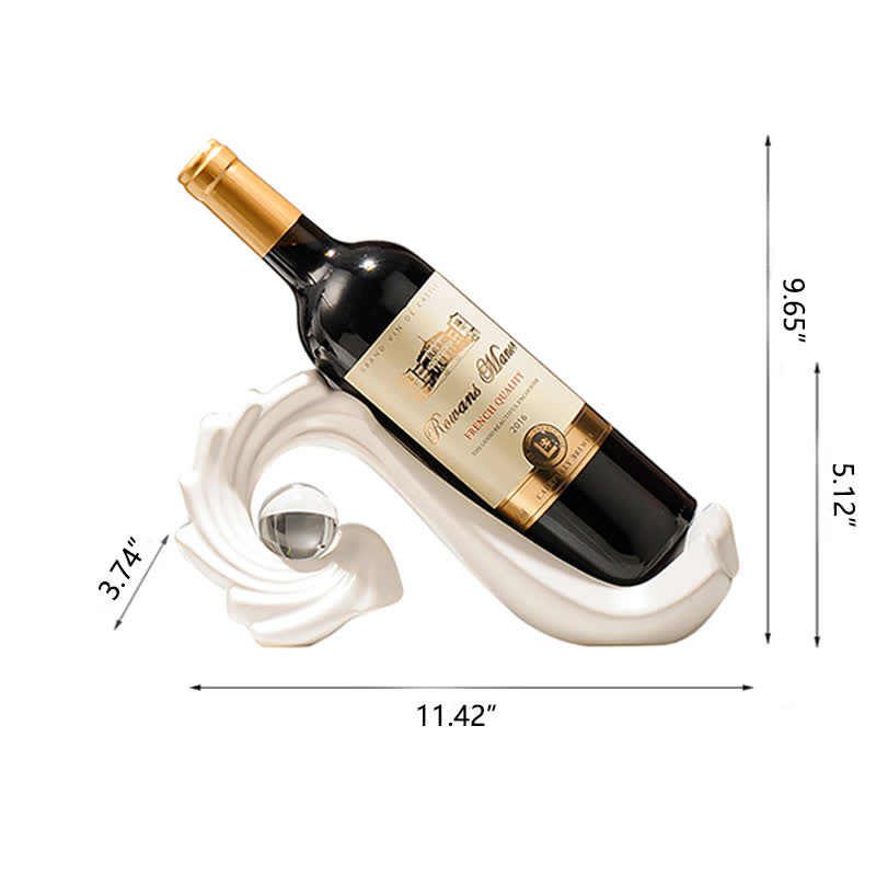 Ceramic Modern Slanted Wine Holder Ornament