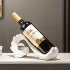 Ceramic Modern Slanted Wine Holder Ornament - White - image 3
