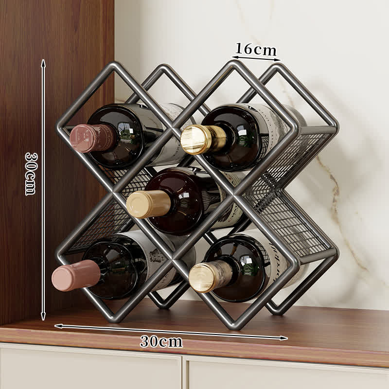 Metal Tabletop Wine Bottle Storage Rack - image 7