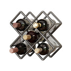 Metal Tabletop Wine Bottle Storage Rack - image 1