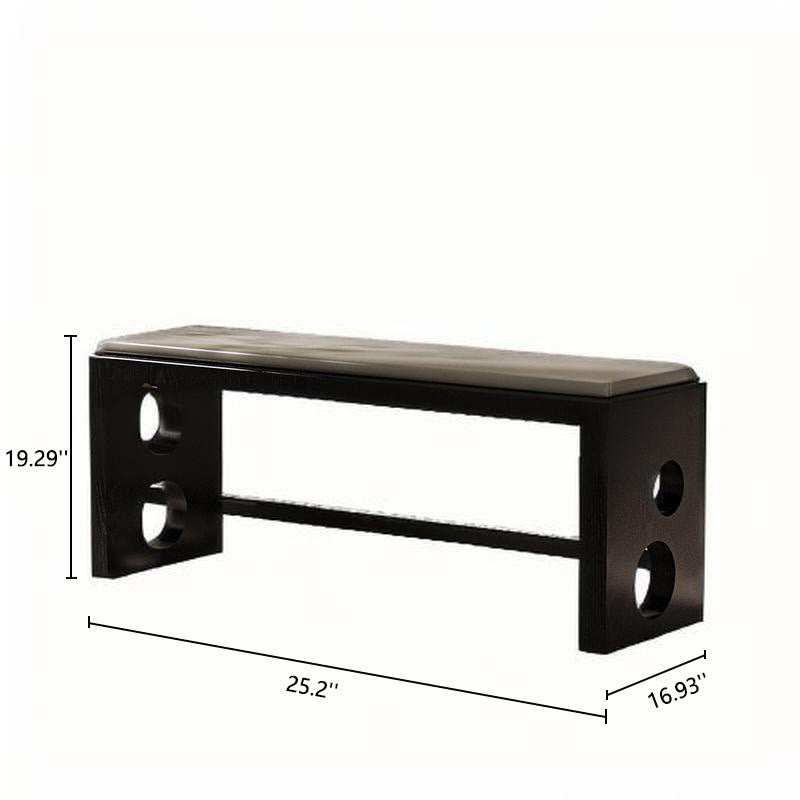 Shoe Bench With Double Circular Design Base - image 8
