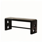 Shoe Bench With Double Circular Design Base - image 1