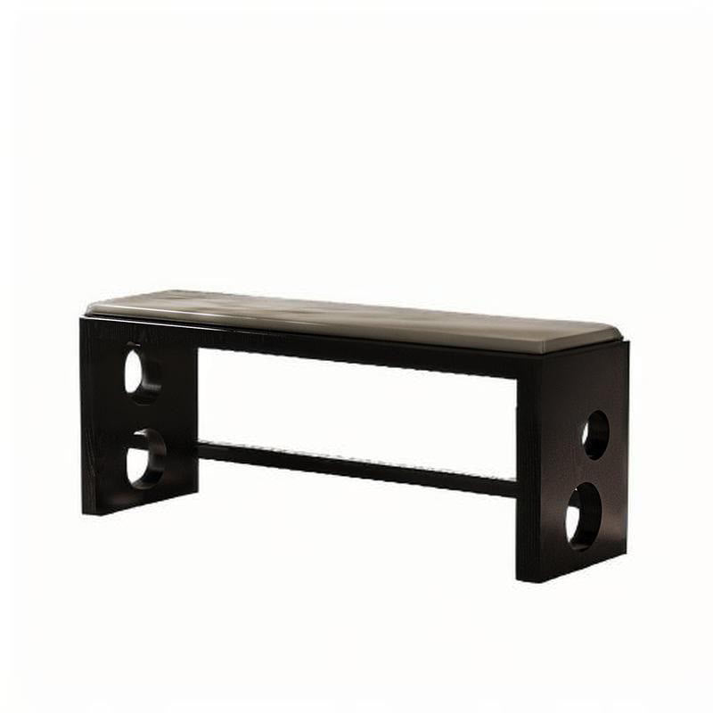 Shoe Bench With Double Circular Design Base