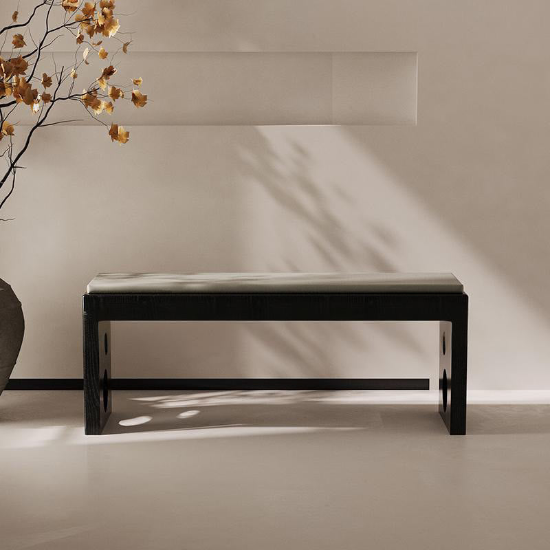 Shoe Bench With Double Circular Design Base - image 6