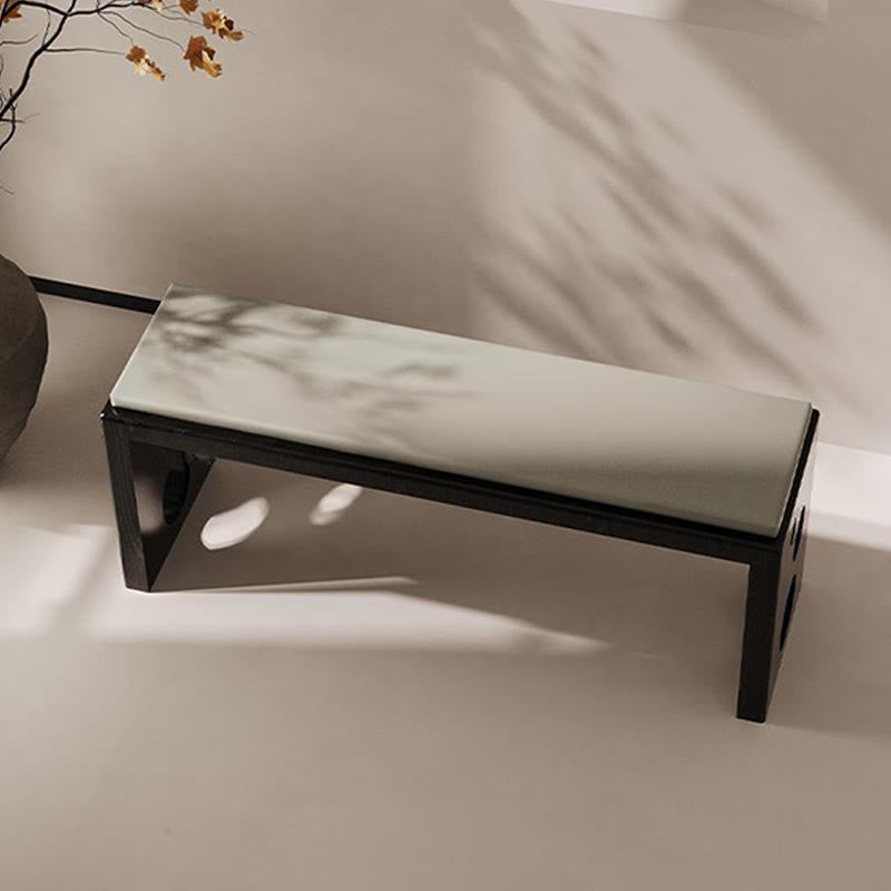 Shoe Bench With Double Circular Design Base - image 7