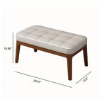 Wooden Shoe Bench With Checkerboard Pattern Seat - image 5