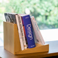 Solid Wood Minimalist Desktop Bookshelf - Burlywood - image 0
