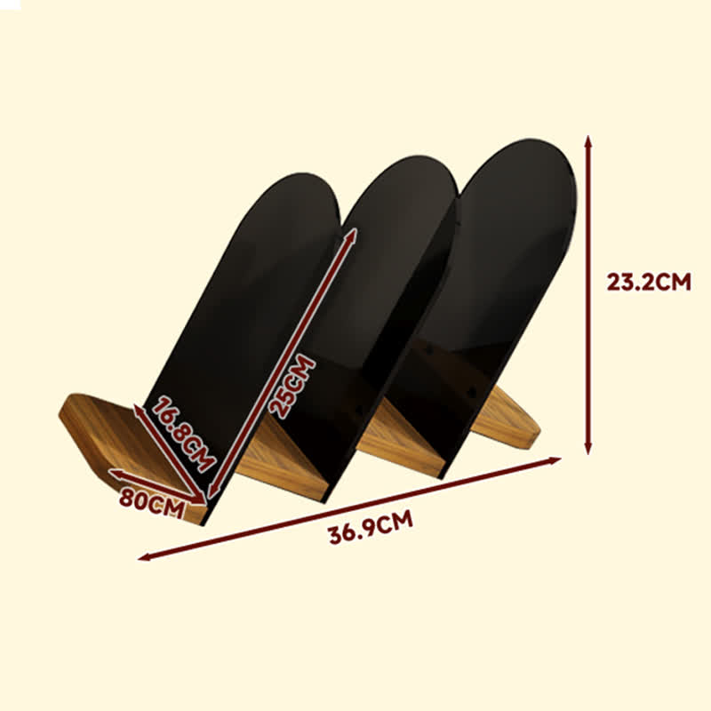 Acrylic Slanted Desktop Bookshelf Organizer