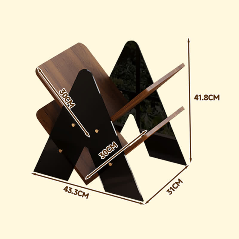 Modern Two-Tier Acrylic Desktop Bookshelf