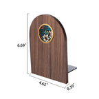 Hand-Painted Wooden Floral Bookends - image 11