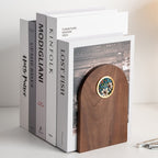 Hand-Painted Wooden Floral Bookends - image 0