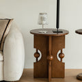Mid-century Round Ball Side Table - W17.72" X D17.72'' X H21.85'' H - image 0