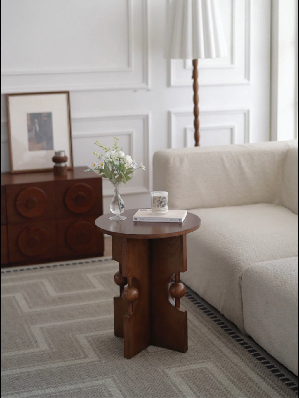 Mid-century Round Ball Side Table - image 5