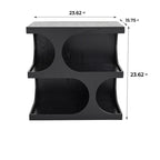 Geometric Arch-shaped Wooden Side Table - image 13