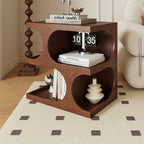 Geometric Arch-shaped Wooden Side Table - image 4