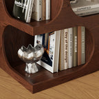 Geometric Arch-shaped Wooden Side Table - image 7