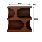 Geometric Arch-shaped Wooden Side Table - image 12